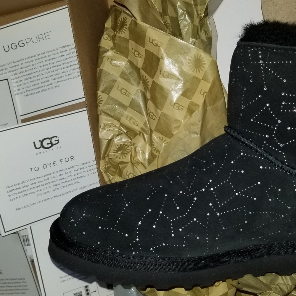 Ugg Mini Bailey Button Bling Constellation Black - image 6